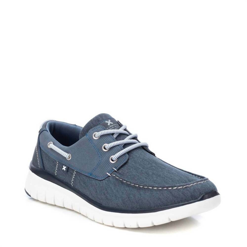 NEW XTI men's 14231001 boat shoe in navy